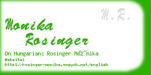 monika rosinger business card